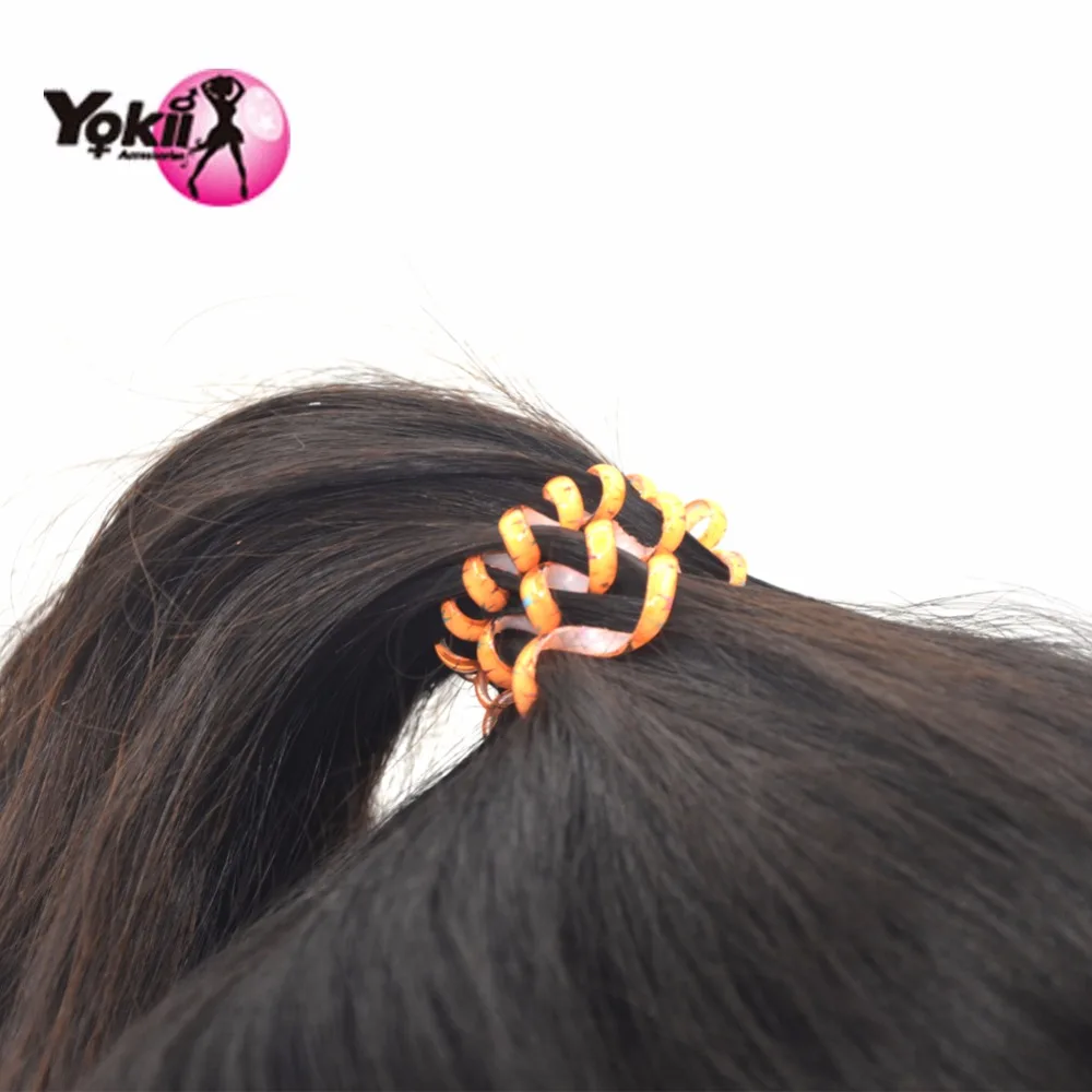 YOKII 12pcs/Pack Fashion Popular Korean Women Girls Candy Colored Telephone Wire Style Elastic Hair Band Rope or Bracelet Gift | Украшения