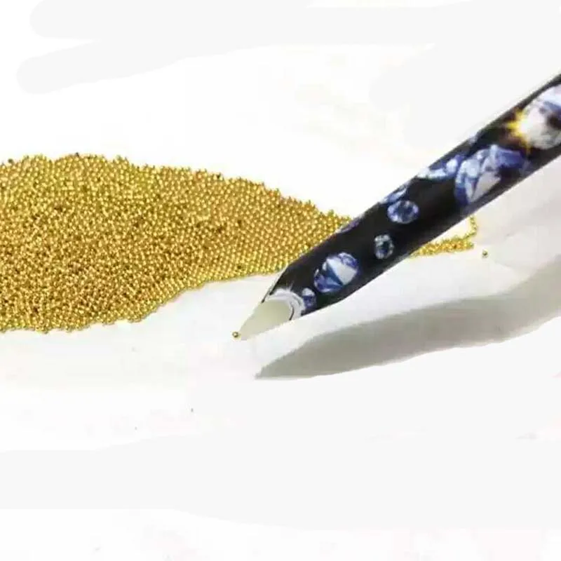 10 шт. легко собирающаяся ручка со стразами деревянная Вощеная Маникюрный