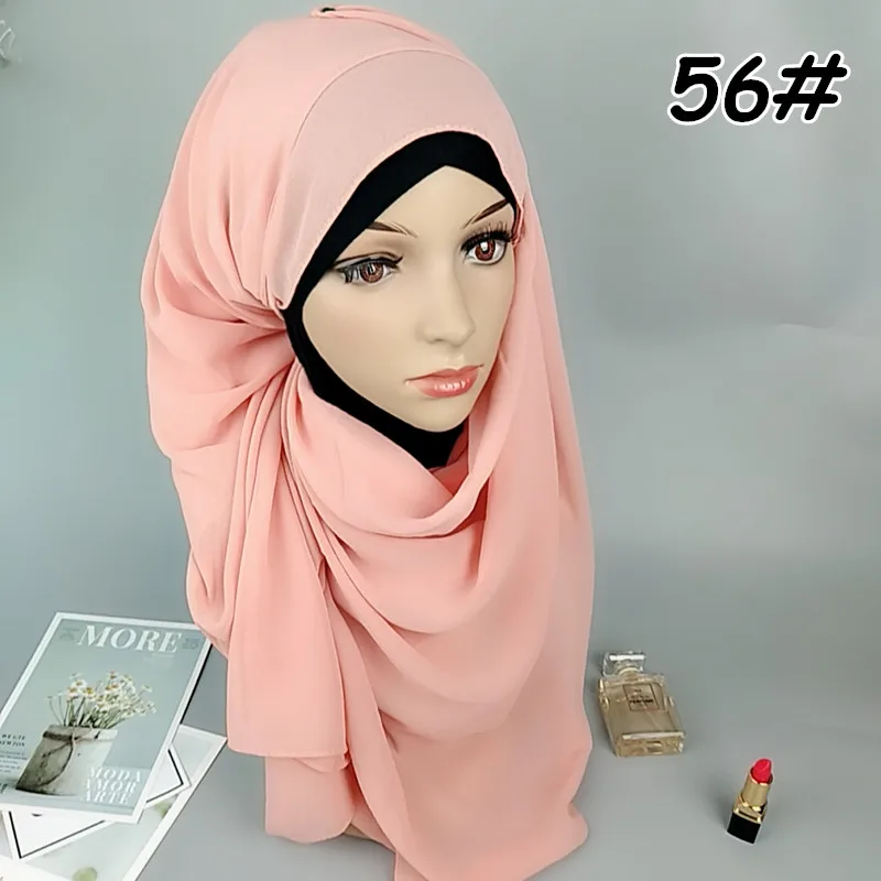 A1 высококачественные простые Пузырьковые шифоновые платки повязки на голову популярные хиджаб летние мусульманские шарфы