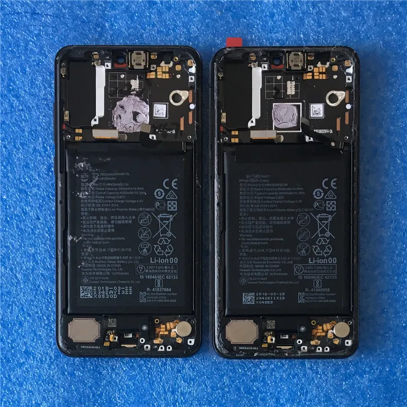 Оригинальная рамка lcd для 6," huawei P20 Pro Axisinternational ЖК-экран+ сенсорная панель дигитайзер для P20 Pro с батареей