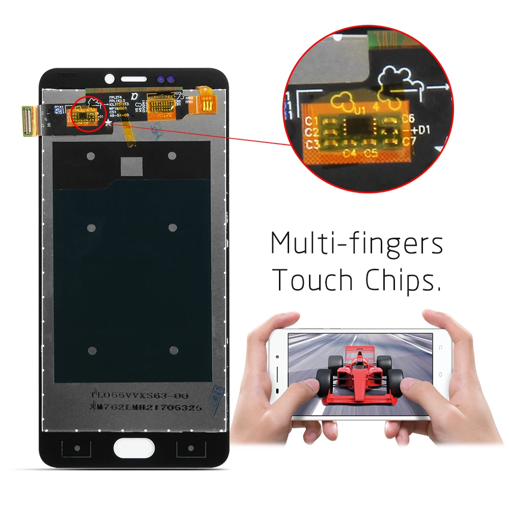 5 &quotЖК-дисплей для Blu Vivo 8 V0150UU V0150LL ЖК-дисплей сенсорный экран Стекло полная сборка
