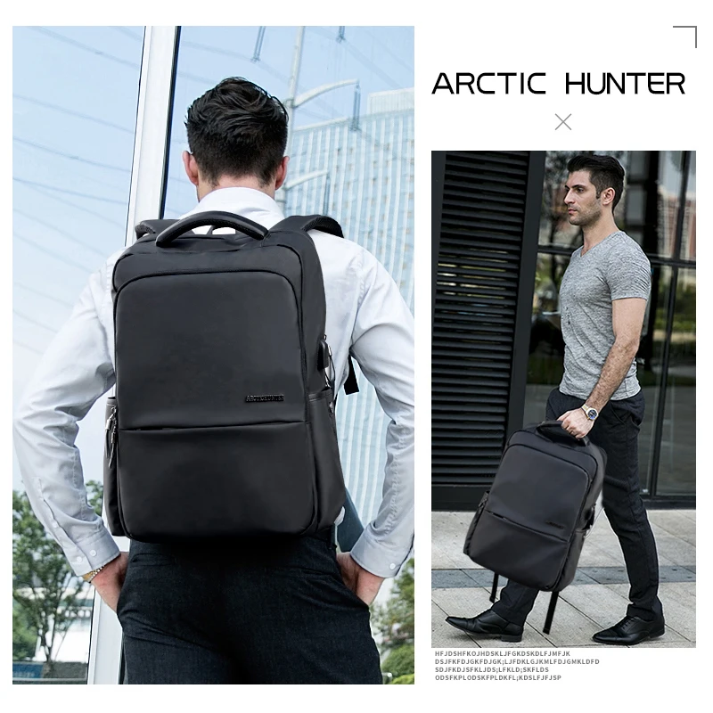 ARCTIC HUNTER мужские рюкзаки большой емкости USB зарядка 15 6 дюймов ноутбук