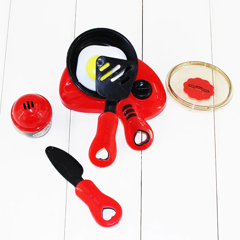 One Set Kitchen Cooking Toy Children DIY Beauty Plastic Role Play Kids Educational Toys Red Pink | Игрушки и хобби