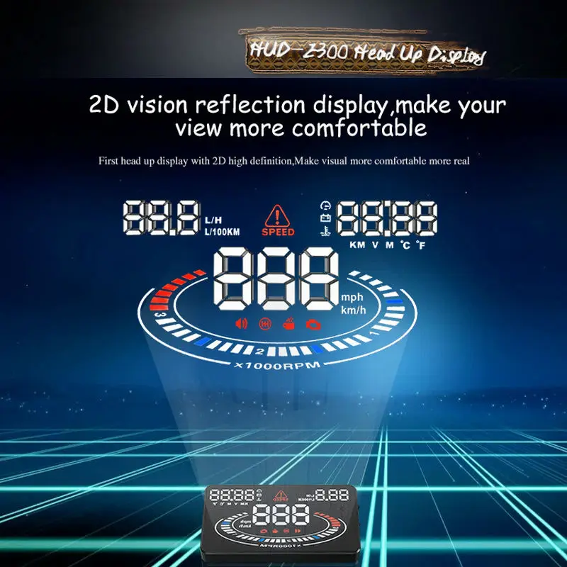Skydot E300 5.5 &quotHUD автомобилей Head Up Дисплей OBD II Мониторы Авто Цифровой Спидометров