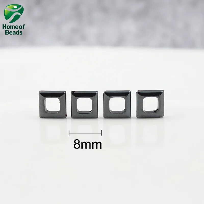 Новое поступление качественные Квадратные бусины из гематита натурального