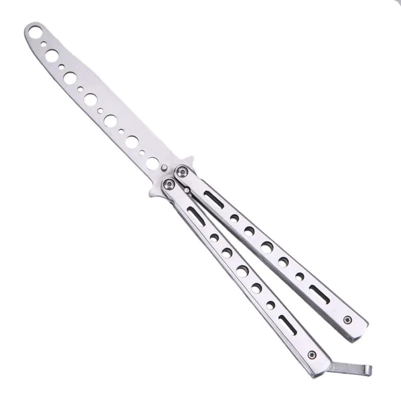 Нержавеющая сталь Бабочка флейл сложенный нож игрушки Balisong тренировочный