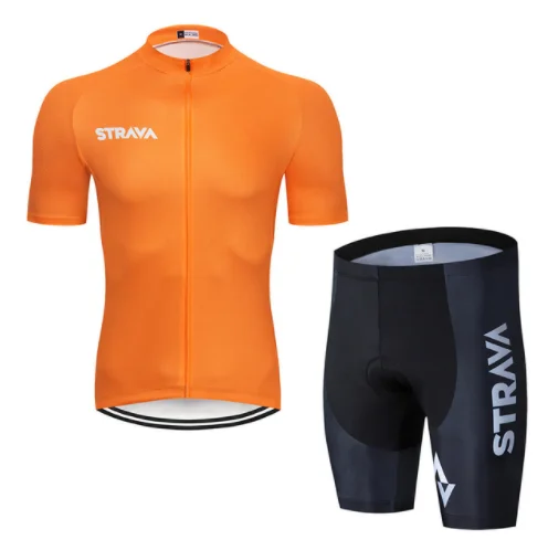 Pic Color STRAVA Pro Велоспорт Kleding наборы велосипедная форма Zomer Mans Wielertrui Набор дорожный Fiets Джерси MTB fiets slijage - Цвет: Pic Color