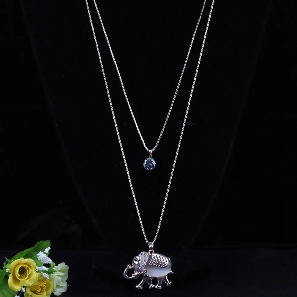 Женское Ожерелье со слоном и кристаллами|animal jewelry|fashion jewelryjewelry fashion |