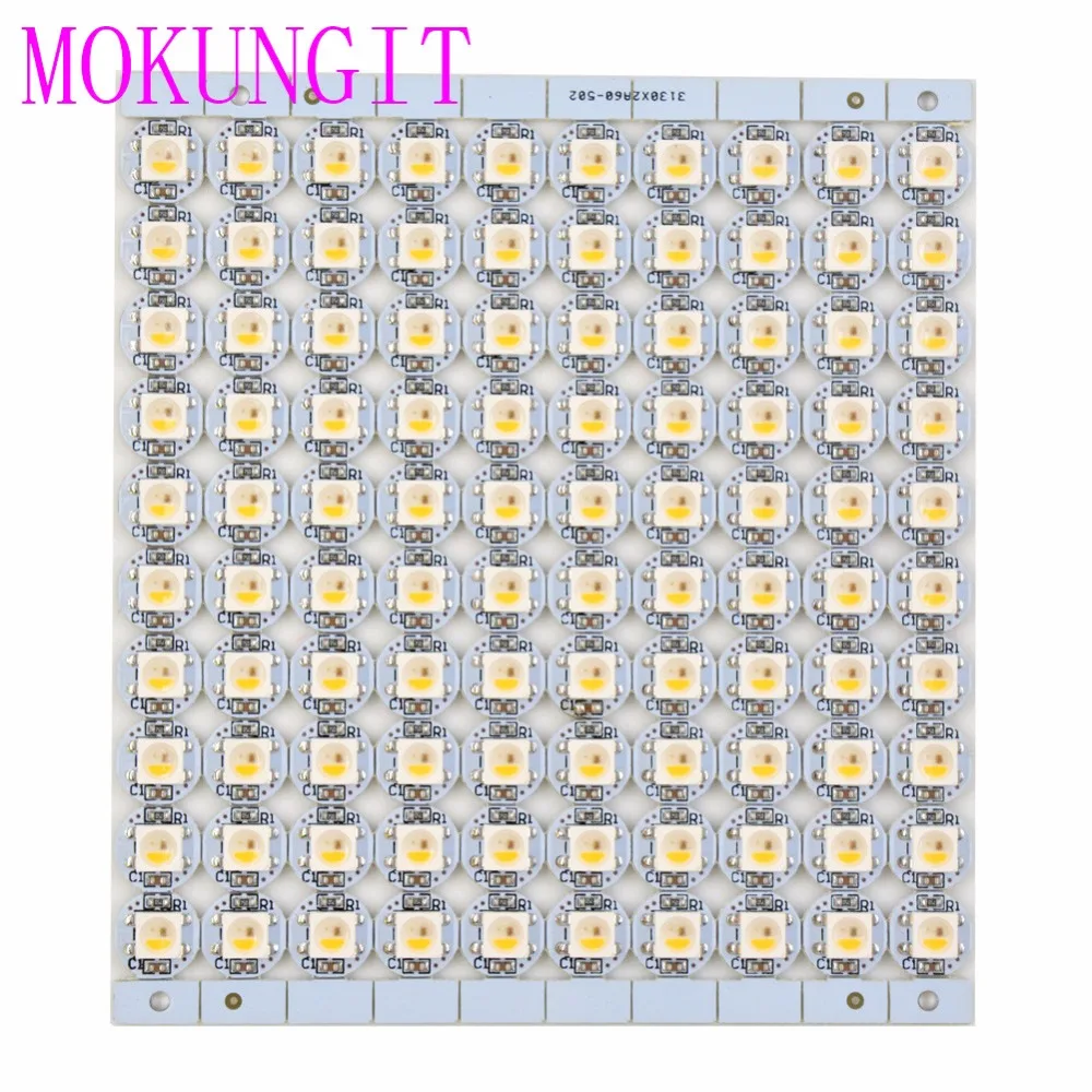 100 шт. DC5V SK6812 WS2812B 5050 SMD белый PCB адресуемый цифровой радиатор предварительно RGB/RGBWW/RGBCW/WWA полноцветный светодиодный чип пикселей
