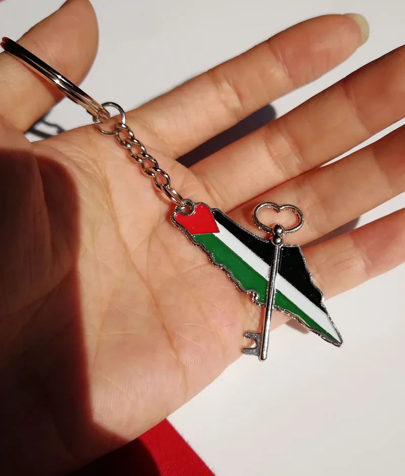Palestine1 Европа/Албания/Ирак/Сирия/Ливан/Курдистан/роява флаг карта баннер значок нагрудный брелок ювелирные изделия браслет арабские сувениры - Цвет: Palestine1
