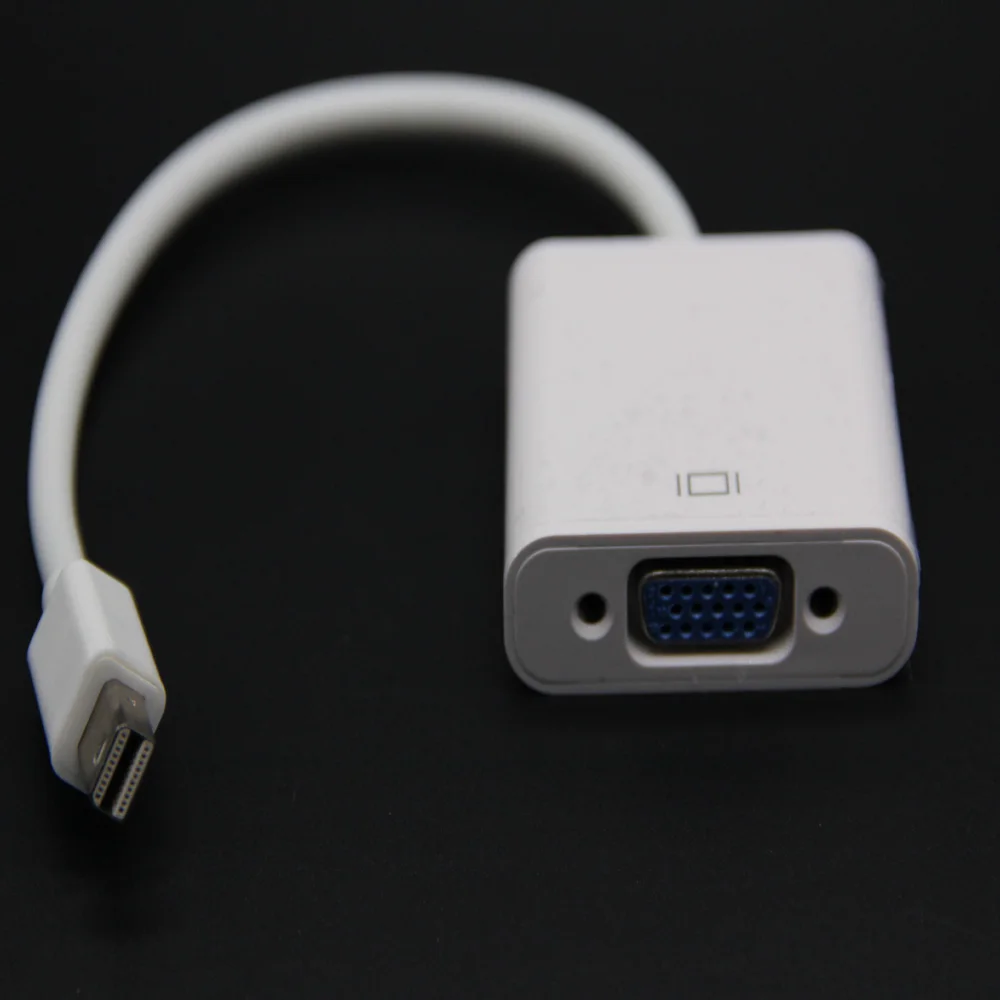 Адаптер Mini DP-VGA кабель-преобразователь Thunderbolt DisplayPort в VGA кабели 1080P для Macbook Pro Air