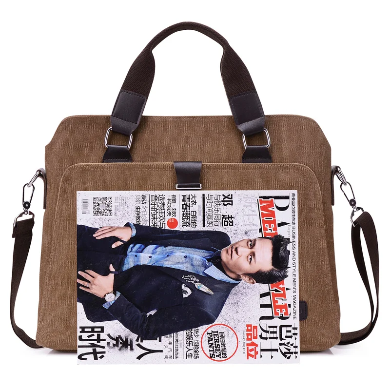 Новые мужские портфель большие деловые сумки мессенджер холщовые дорожные через
