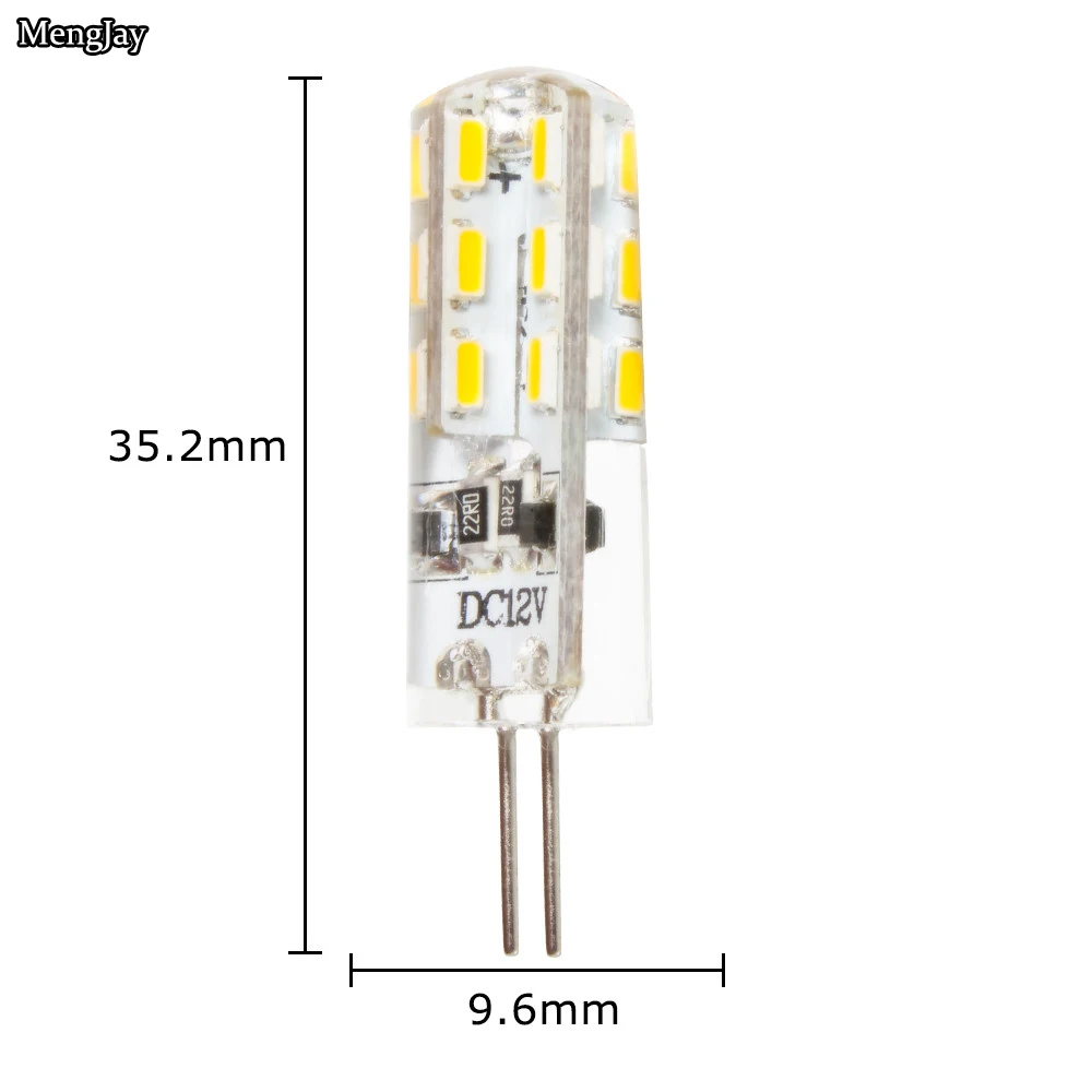 1 шт./5 шт./20 шт./30 шт. G4 DC12V 3 Вт Светодиодный светильник 24 светодиодный s SMD 3014 для