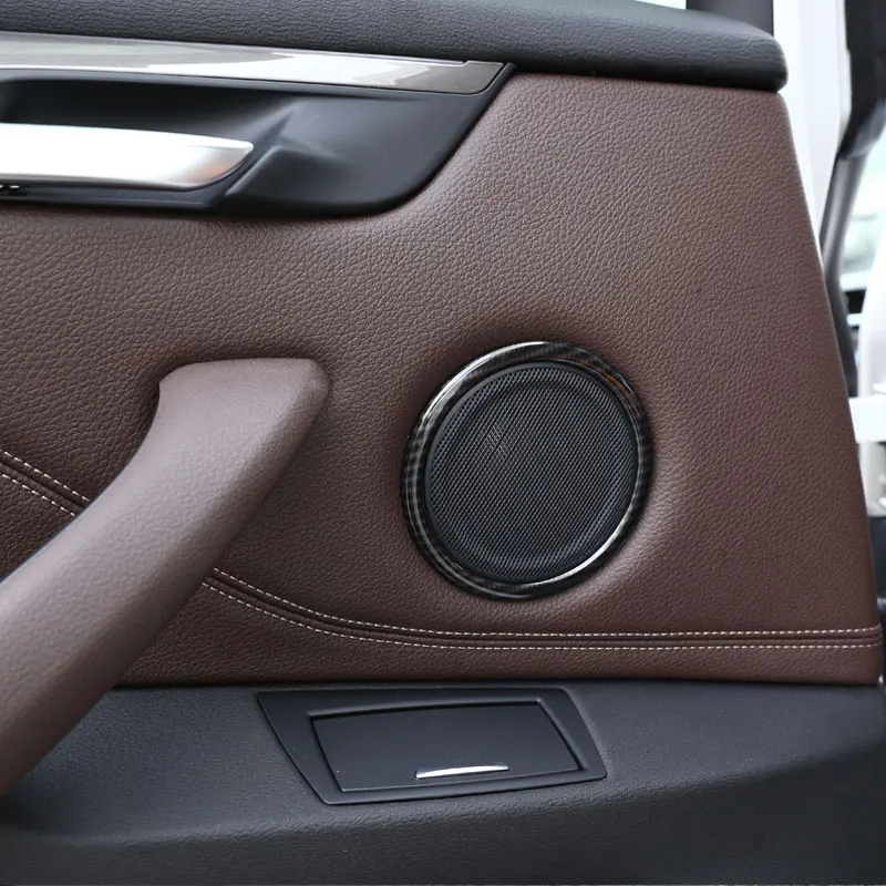 Автомобильный громкий динамик из углеродного волокна ABS для двери BMW X1 F48 2016/18 2