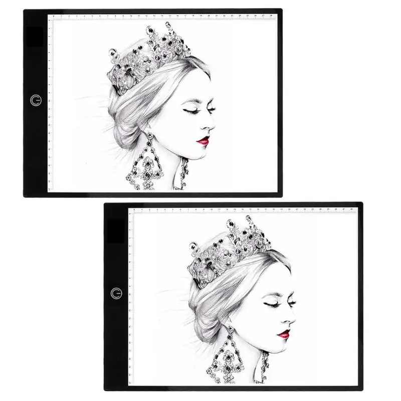 A4 Digital Drawing Graphic Tablet 3 Type Dimming Modes LED Tracing Copy Board Drawing Painting Digital Tablet for Children Kids