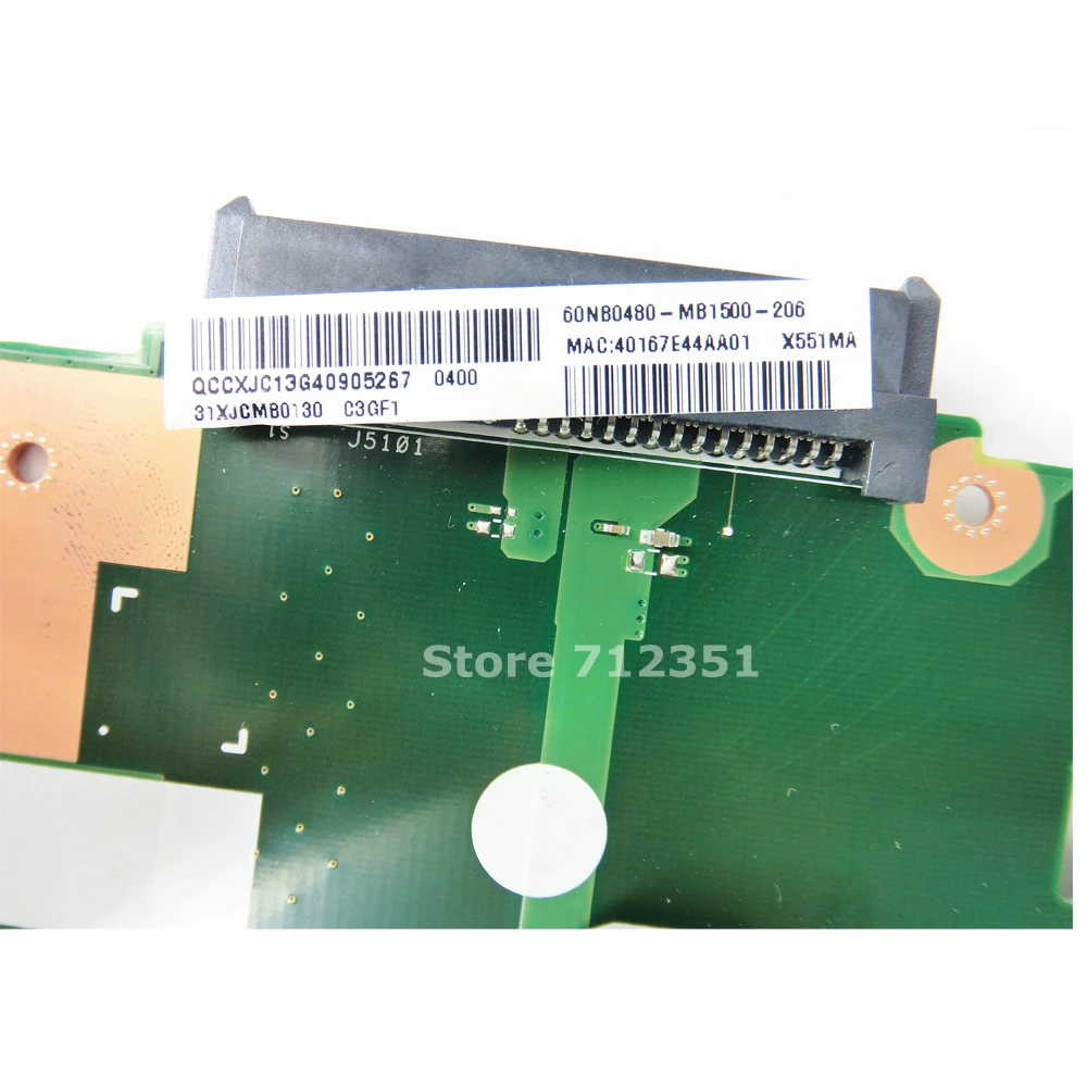 X551MA N2920 2 ГГц четырехъядерный материнская плата REV 0 для ASUS D550M F551M R512MA ноутбука 100%