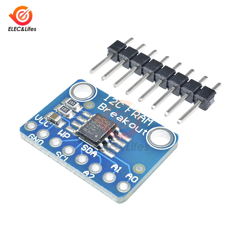Коммутационная плата MB85RC256V I2C IIC FRAM не летучая память IC макетная Инструмент