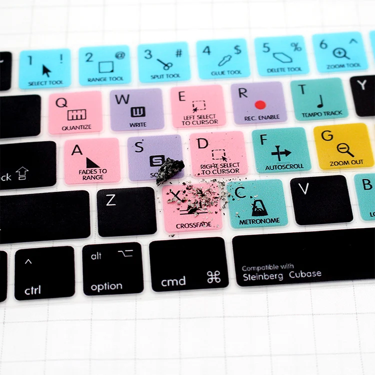 Для Macbook Pro 13 &quot15&quot Touch Bar A1706 / A1707 Steinberg Cubase функциональные ярлыки Hotkey Силиконовая
