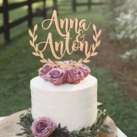 personalized wedding cake topper rustic wooden cake topper custom last names cake topper with bride and groomyour wood choice