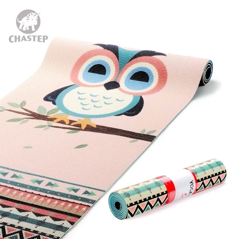 Chastep складной натуральный ПВХ коврик для йоги экологичный нескользящий горячий