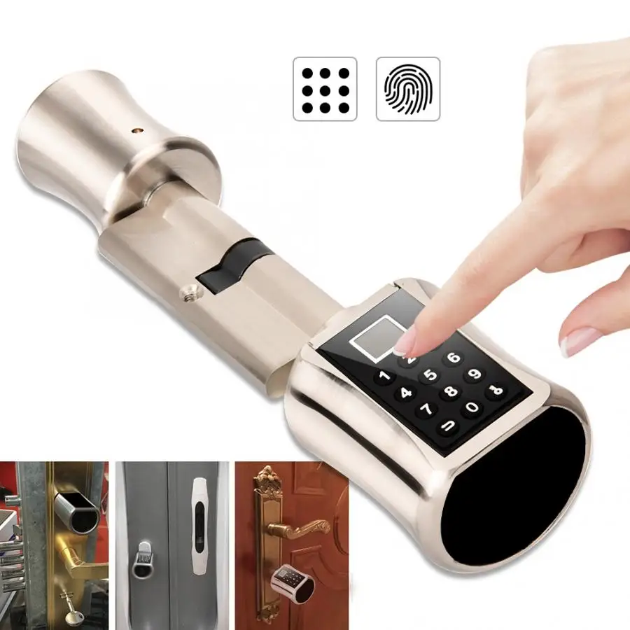 Биометрический дверной замок отпечатков пальцев для умный дом умный биометрический сканер отпечатков пальцев Дверной замок пароль кодовый замок
