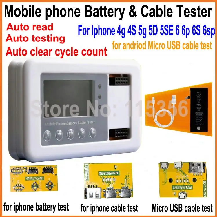 Кабельный тестер для Iphone 4g 5SE 6 6p 6s plus 5/6/6s 5/4g с защитой от заряда батареи проверки и