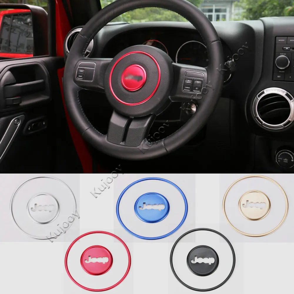 Красное/черное/синее/серебристое/Золотистое украшение на руль отделка для Jeep Grand