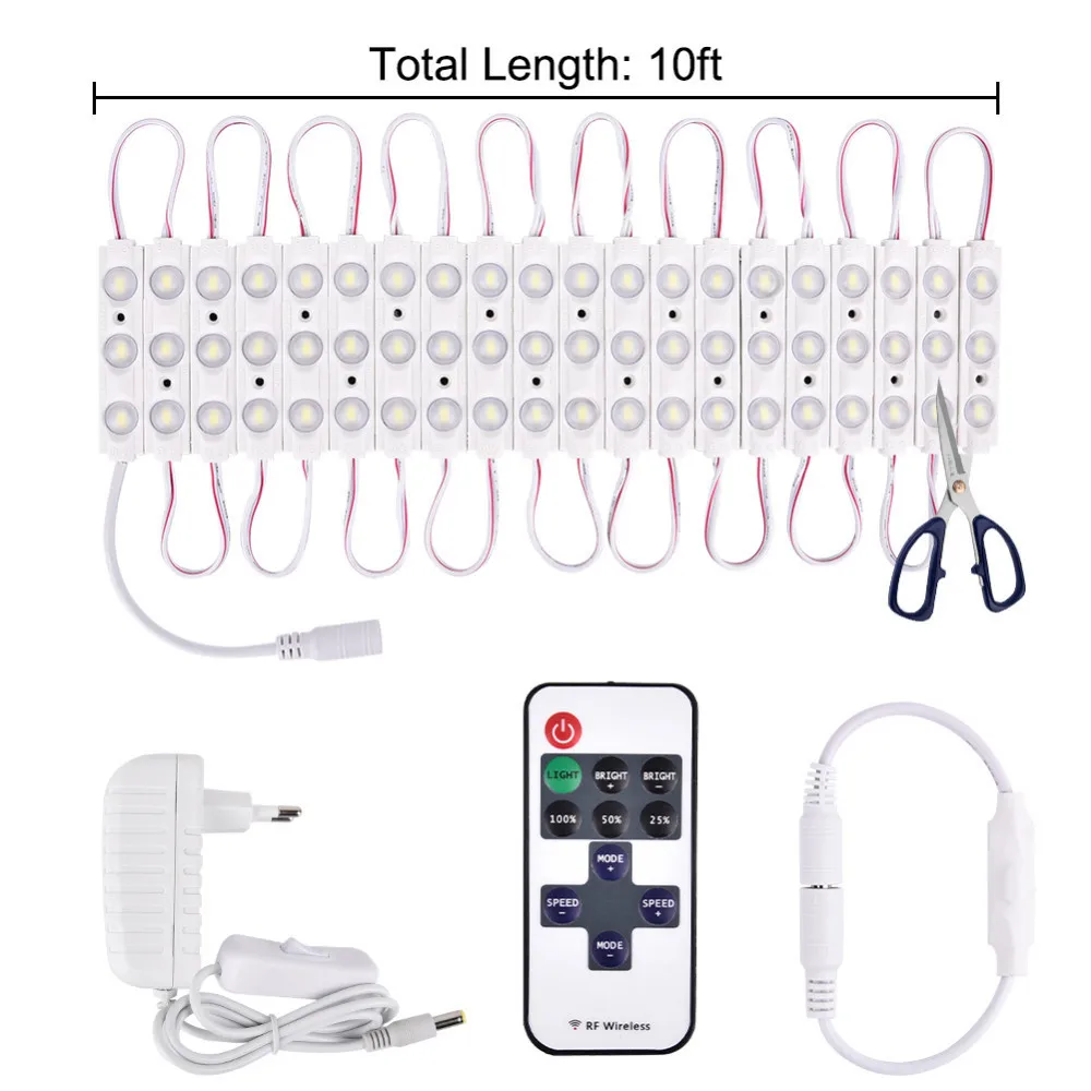 LAIDEYI 10 футов 60LED зеркало для макияжа свет ванной комнаты косметическое освещение