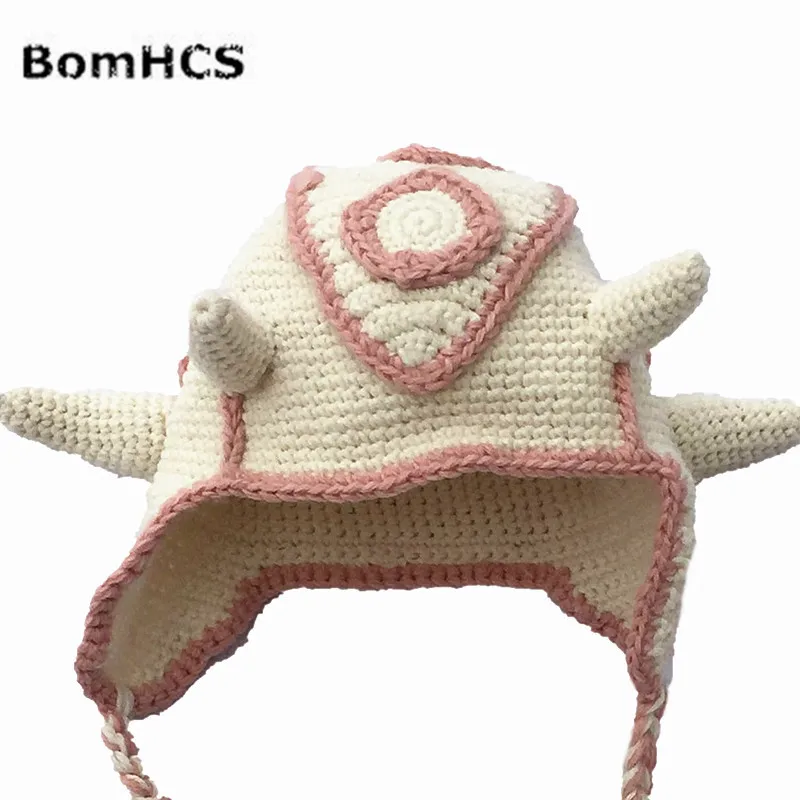 BomHCS вязаная шапка с забавными дьявольскими рожками Зимняя Толстая