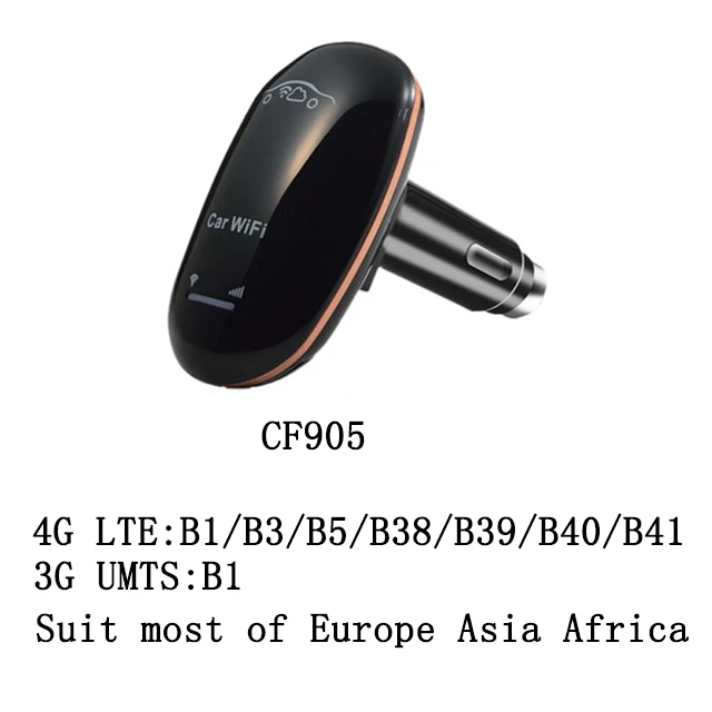 4G LTE автомобильный Wi-Fi роутер CarFi разблокированный Модем SIM карта Wifi точка доступа с 5 В/1A прикуриватель USB зарядное устройство беспроводной широкополосный - Цвет: CF905