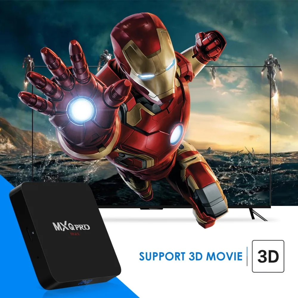 Android 9 0 tv Box с 4 ГБ 32 mxq pro MAX Rockchip 3328 четырехъядерный до 2 ГГц WiFi Поддержка BT 1/3D/4 K