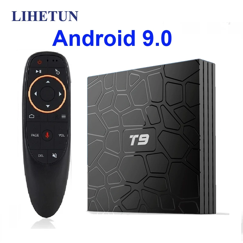 T9 Android 8 1 ТВ бокс Bluetooth Rockchip RK3328 4 Гб ОЗУ 32 ГБ/64 4K проигрыватель Google Поддержка 2 ГГц WiFi