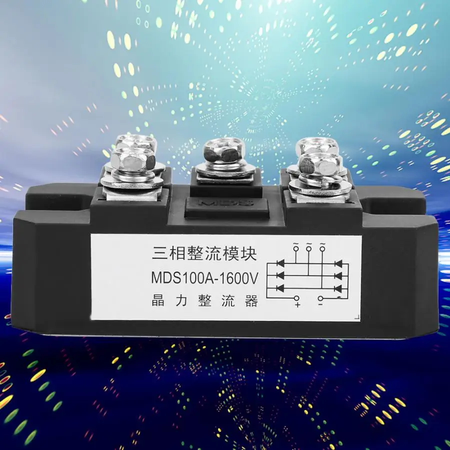 Мост выпрямитель 5 терминалов 3 фазный мост MDS-100A 1600 в фазы полный диодный модуль |