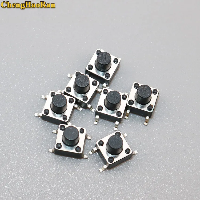 

ChengHaoRan 20-100pcs 6x6x6.5mm Panel PCB Momentary Tactile Tact Mini Push Button Switch SMT 4pin 6*6*6.5mm
