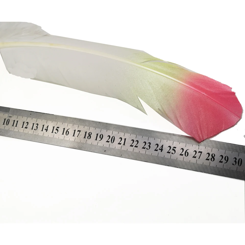 

Turkey Feathers 50 Pcs 25-30cm/10-12inch Three Colors Green Blue DIY Carnival Mask Headress Costume Crafts Accessories