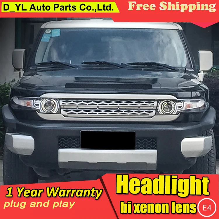 Стайлинга автомобилей фары для FJ Cruiser 2008 14 светодиодный фар головная лампа
