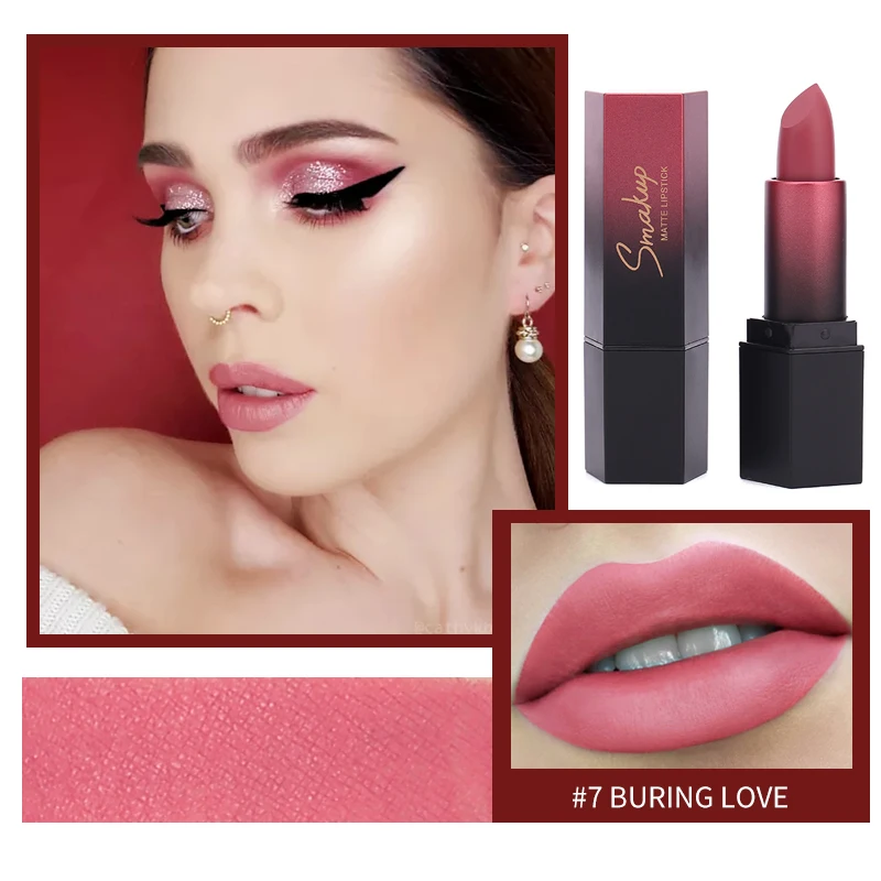 Губная помада губная долговечная матовая 10 цветов|Блеск для губ| |