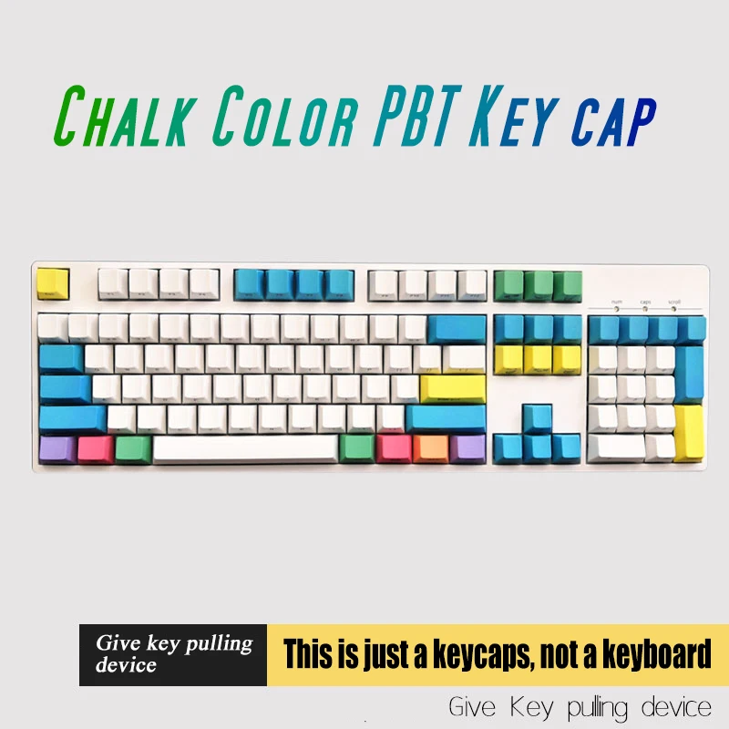 Профиль ANSI 104 ключи Пустой Толстый PBT Мел Набор ключей для Cherry MX переключатели механическая клавиатура