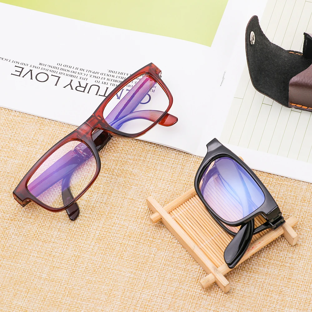 Складные очки для чтения унисекс в коробке портативные умные автоматические с