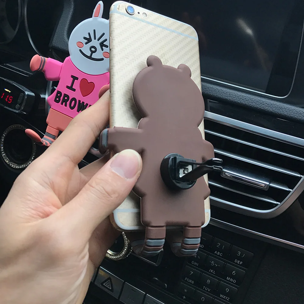 Универсальный автомобильный держатель для iPhone 6 7 8 Крепление устанавливаемое на