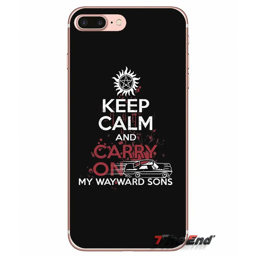TV Supernatural carry on my wayward son Phone Covers For Sony Xperia M2 M4 M5 E3 T3 XA Z Z1 Z2 Z3 Z5 compact LG G4 G5 G3 G2 Mini | Мобильные