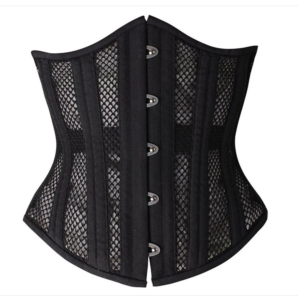 

Gothic Breathable 22 Steel Boned Waist Trainer Corset Underbust Waist Cincher Corsets and Bustiers Corselect for Women