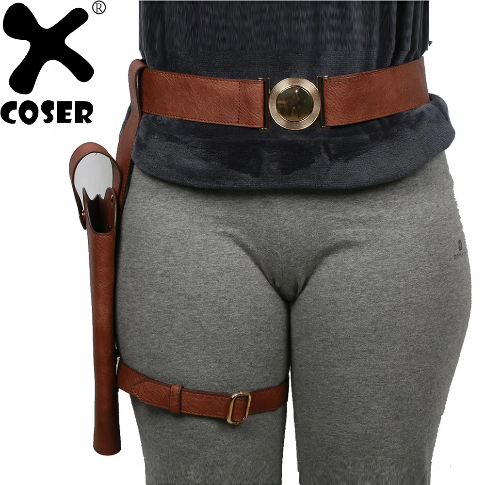 XCOSER Tomb Raider фильм косплей Лара Крофт пояс и кобура реквизит Хэллоуин костюм аксессуар пояс из полиуретановой кожи для женщин и мужчин