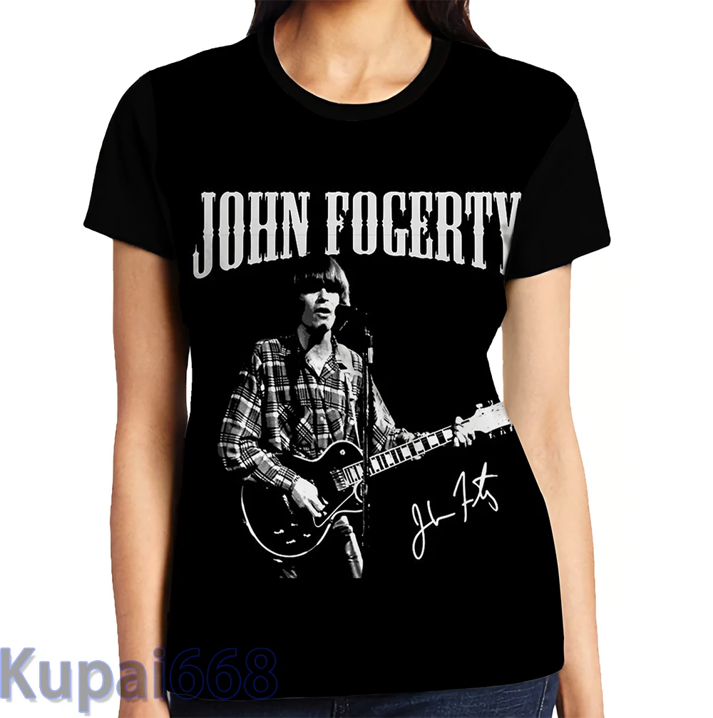 Забавная футболка с графическим принтом мужские топы футболки John Fogerty новый