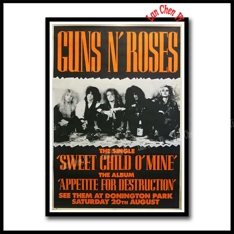 Лиловый Guns n' Roses жесткая Рок Музыкальная Группа Slash плакат белая бумага с покрытием плакаты отличные фотографии на стену для подарка - Цвет: Лиловый