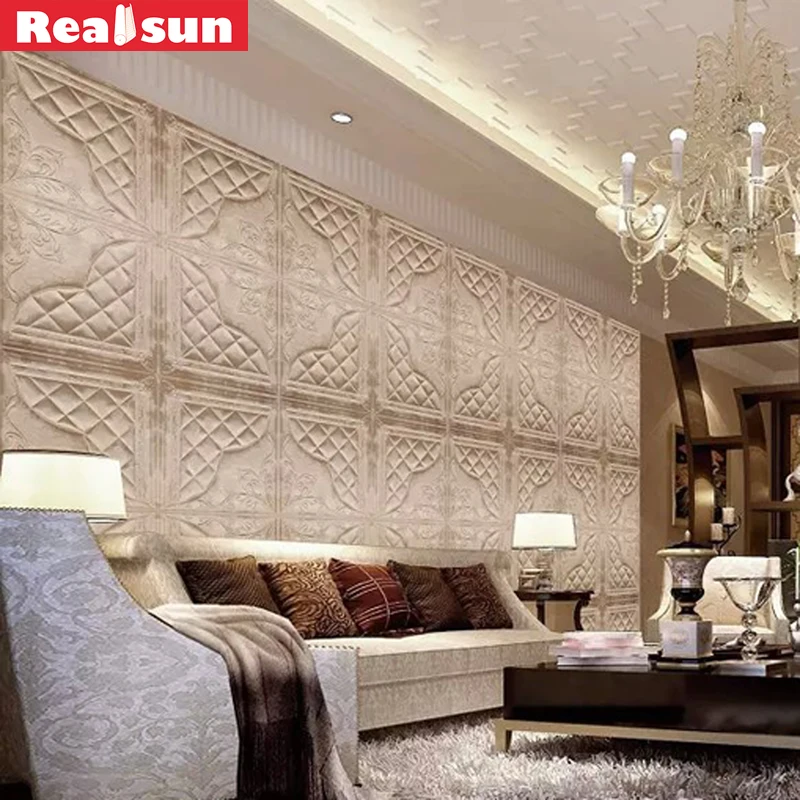 

2018 3D PU Leather Wall Panel New Design Wall Sticker With Stone for Bedroom Europe 3D Leather Wall Panel for Decorative Office