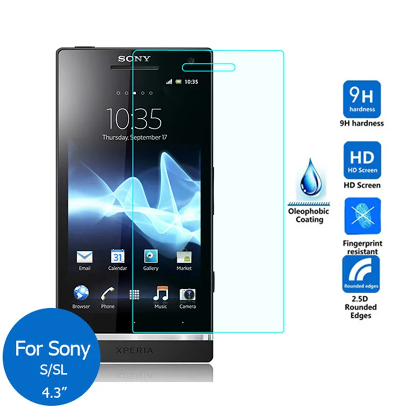 

Закаленное стекло для Sony Xperia S LT26i SL LT26ii Защитная пленка для экрана 9H защитная пленка