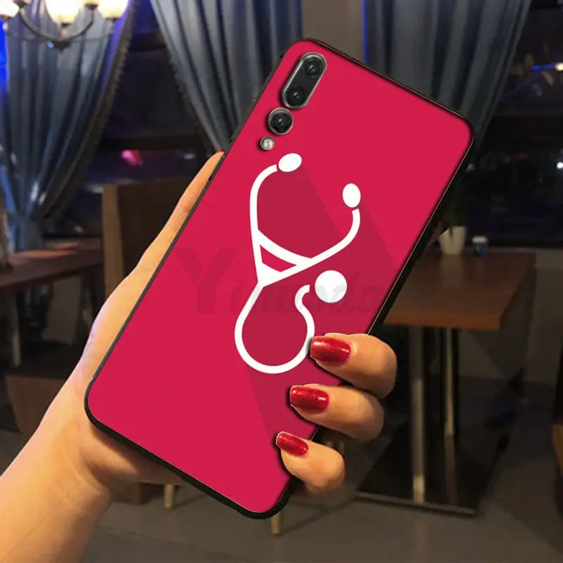 Yinuoda медицинская медицина здоровье сердце мультфильм чехол для телефона оболочка для huawei p20 pro p20lite honor 8x nova3i mate20pro coque