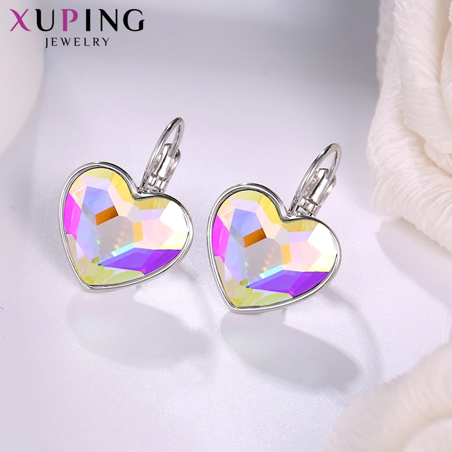 Xuping Love Heart с ожерельем/серьги комплект ювелирных изделий с кристаллами от Swarovski женские вечерние подарок на день Святого Валентина S169-60104