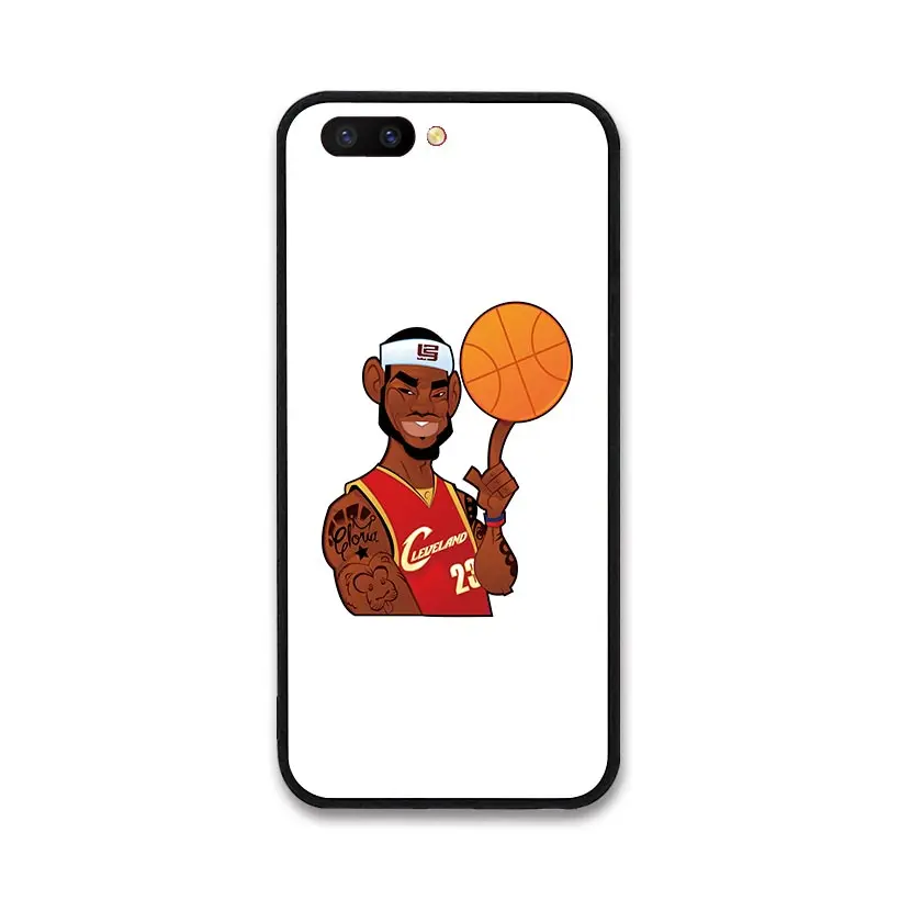 NBA мультфильм спортсмены спортивная звезда пластиковый жесткий чехол для OPPO R9 R11